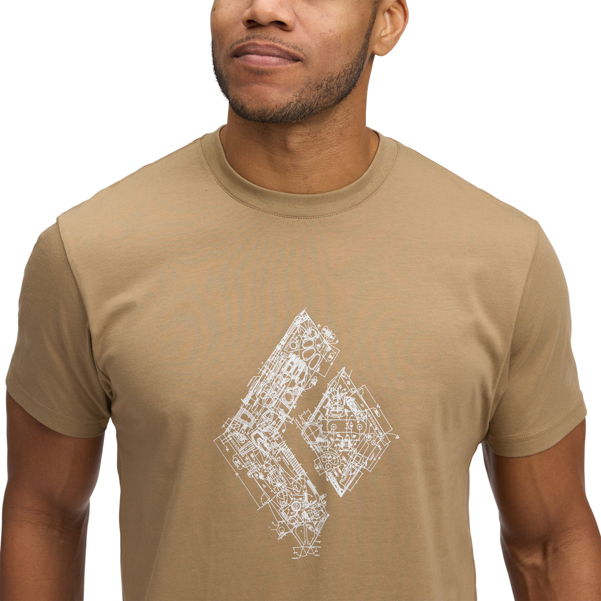 Men's Engineered Diamond Short Sleeve Tee | Black Diamond Featured