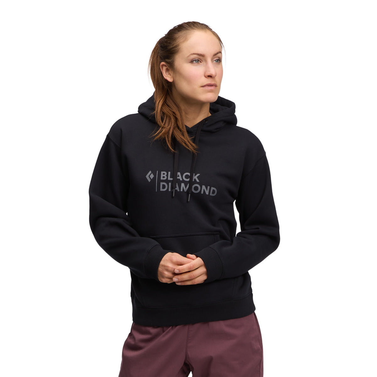 Women's Mini Stacked Pullover Hoody | Black Diamond Value